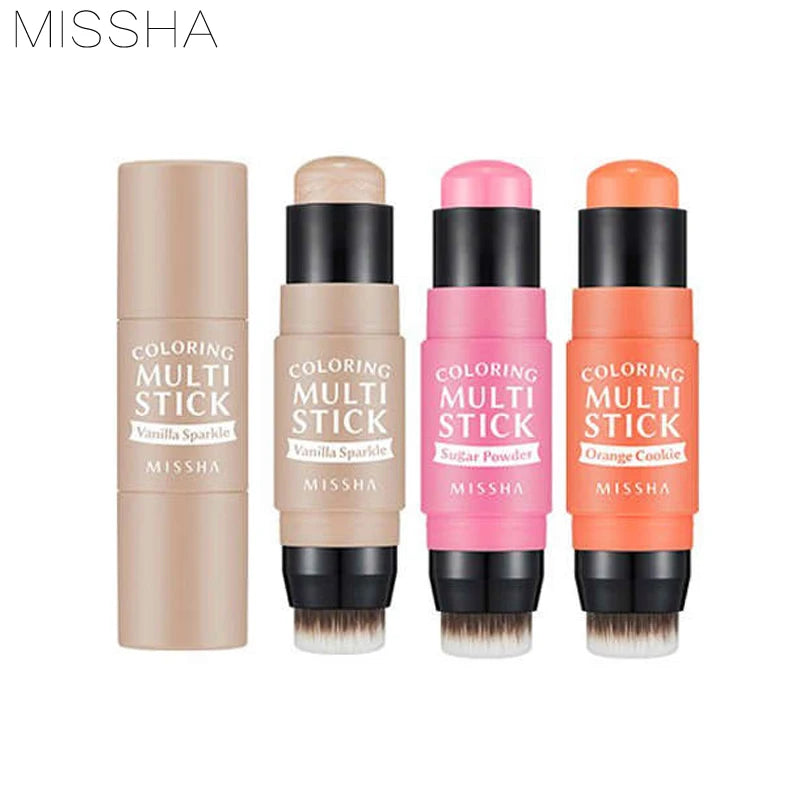 Multi Color, Multifuncional Blush Stick MISSHA ORIGINAL  , Highlighter Bronzer Maquiagem Minerais Shimmer Coréia Cosméticos