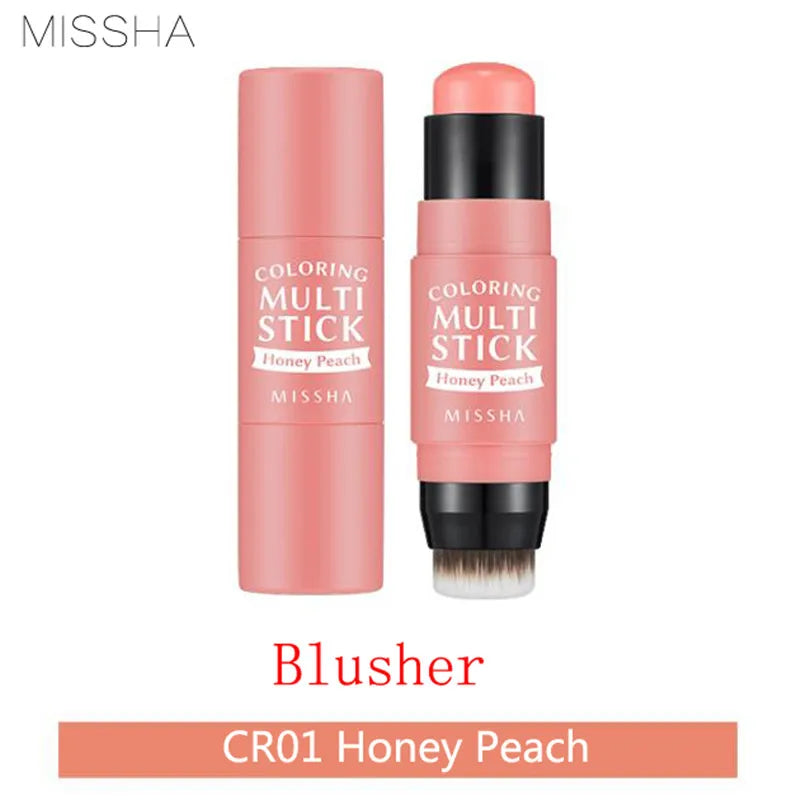 Multi Color, Multifuncional Blush Stick MISSHA ORIGINAL  , Highlighter Bronzer Maquiagem Minerais Shimmer Coréia Cosméticos