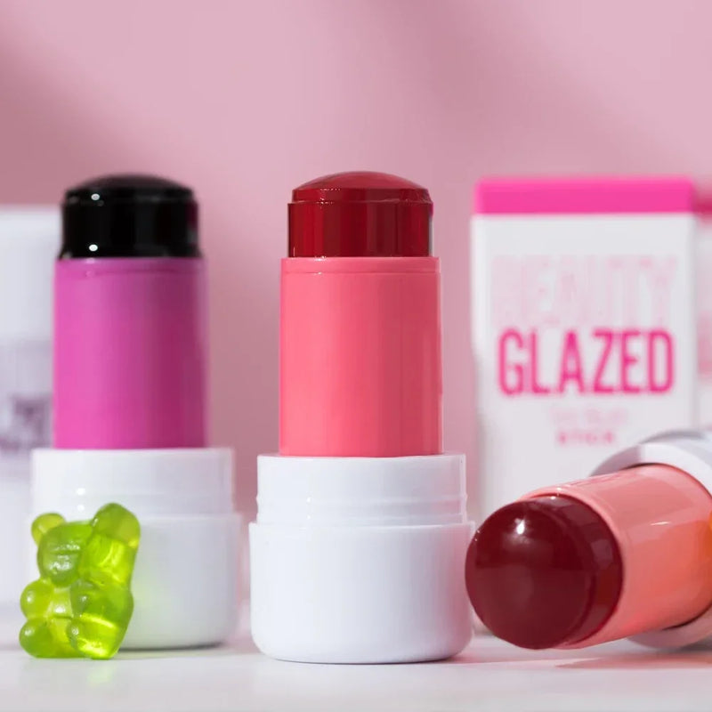 Blush Glazed Beauty Jelly Stick  Ulta Pigmentação , Multiuso Hidratante Labial  À Prova D'água  Longa Duração