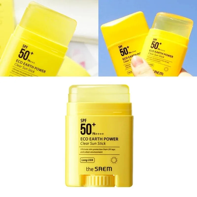 Protetor Solar Stick THE SAEM SPF50    Eco  Power Clear Sun+ PA+++ 16 GR Sunscreen Sunblock Skin Protective Korea Care