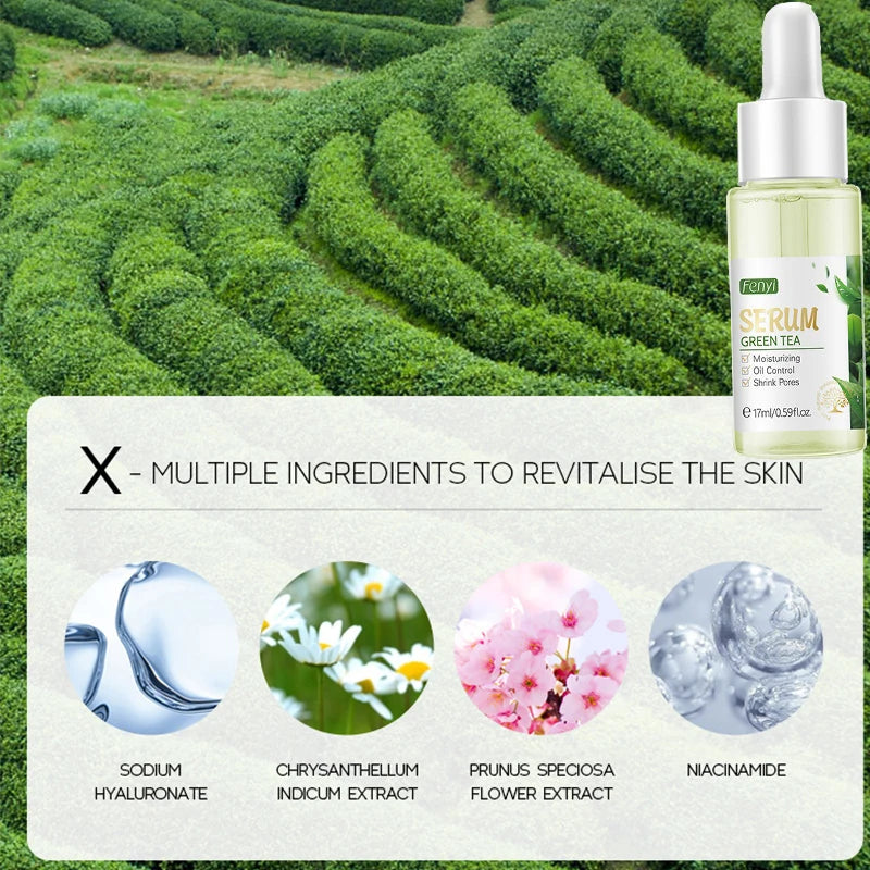 Kit Tratamento Anti-Acne Chá Verde  Calmante Hidratante com 8 produtos ,Esfoliante, beleza ,cuidados faciais .