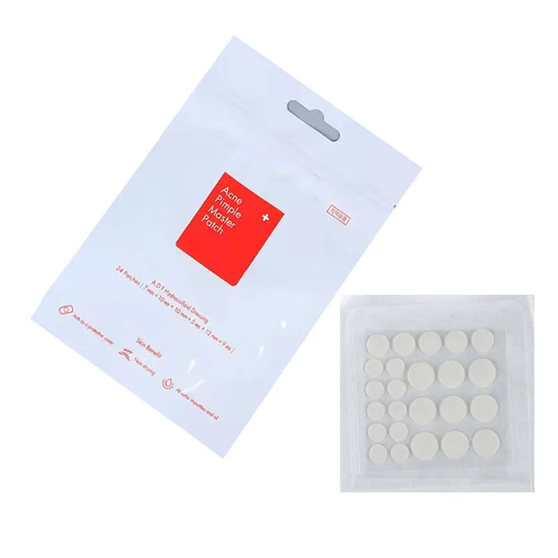 24Pcs Face Acne Patch Hydrocolloid Invisible Repair Anti-Acne Concealer Removal Pimple Make Up Breathable Stickers Skin Care